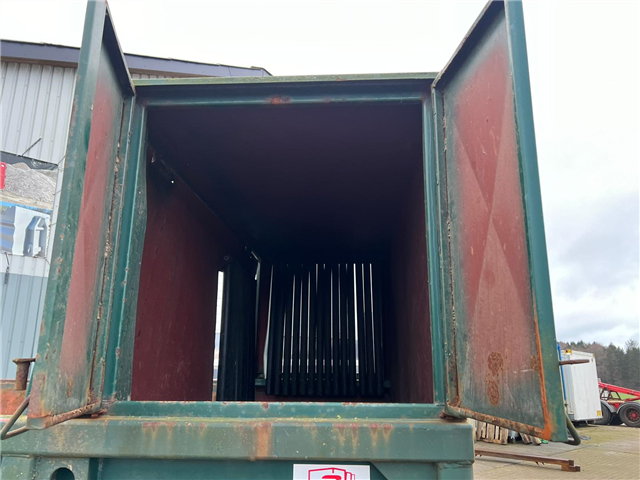 24m3 container - 6500 mm - Lukket frontrum