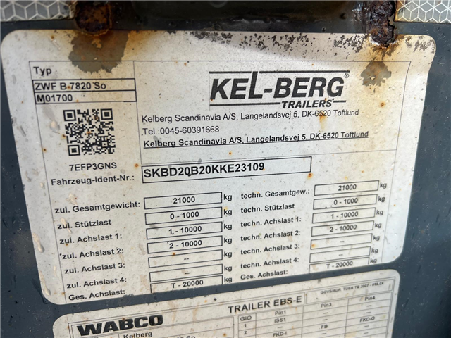 Kel-Berg C920V 20 ton - folde-slæde lift